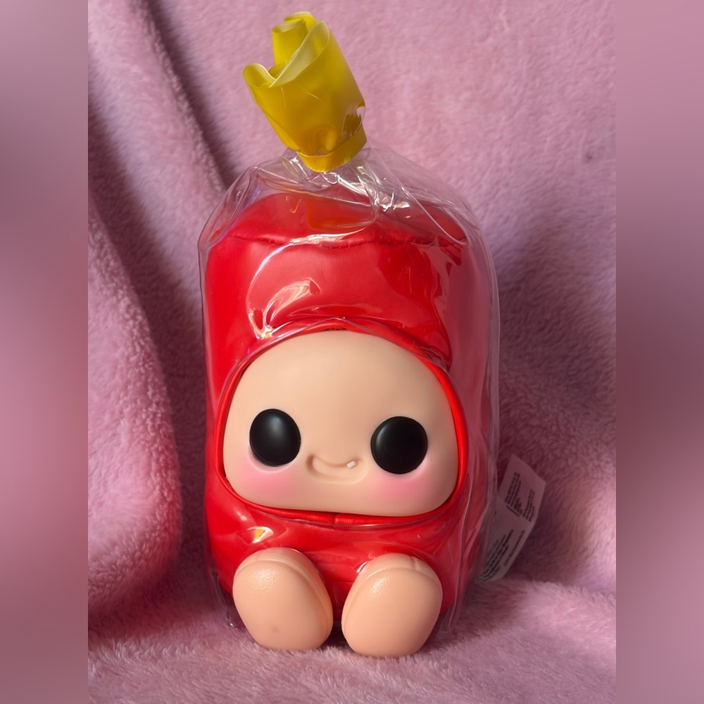 Like new red jolly rancher Hyojo collectible plush